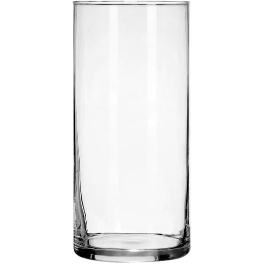 Clear Glass Cylinder Vase, 7.25 x 3.25, GF8034